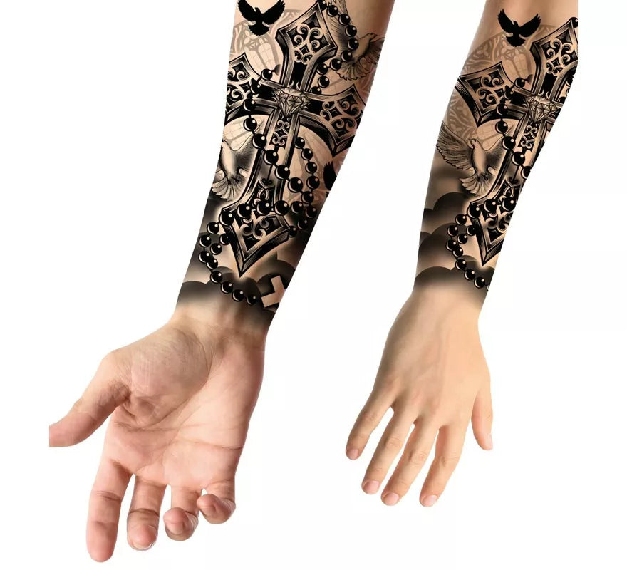 Translation missing: pt-PT.Tatuaje de Cruz y Palomas
