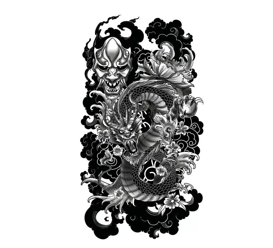 Translation missing: pt-PT.Tatuaje de Dragón y Demonio