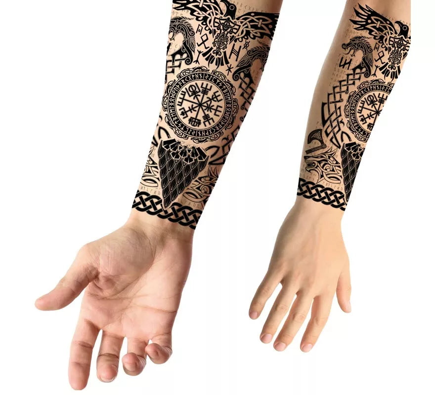 Translation missing: pt-PT.Tatuaje de Vikingo con Símbolos