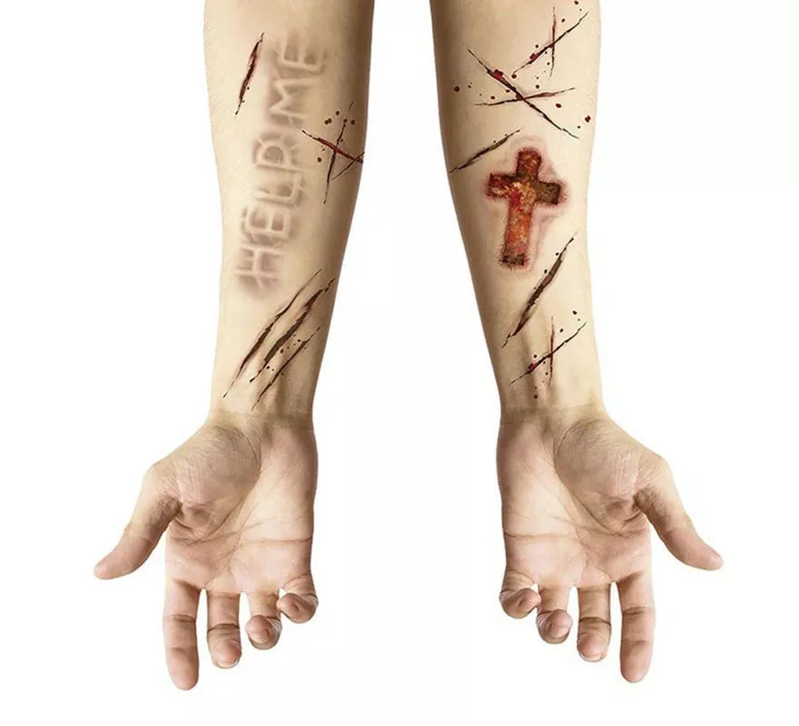Translation missing: pt-PT.Tatuajes Adhesivos de Heridas Poseída