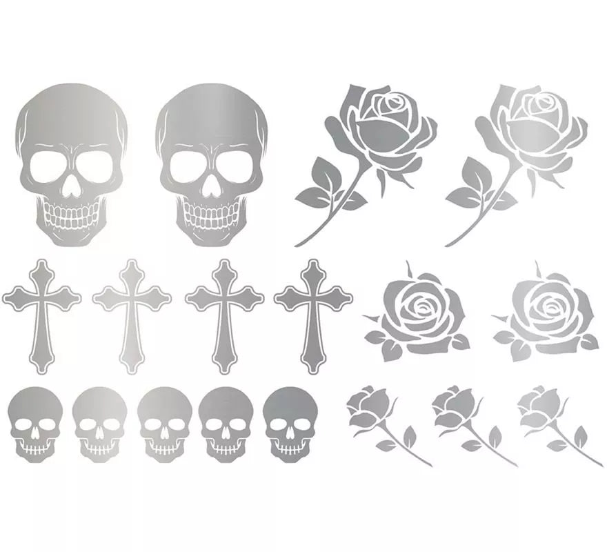 Translation missing: pt-PT.Tatuajes Góticos en plateado