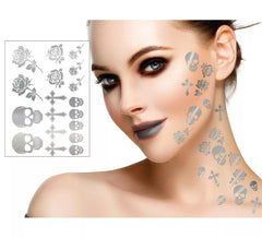Tatuagens góticas em prata