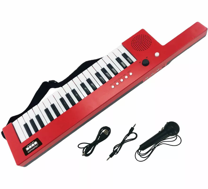 Translation missing: pt-PT.Teclado Electrónico de 37 Teclas con Micrófono y Correa Bandolera
