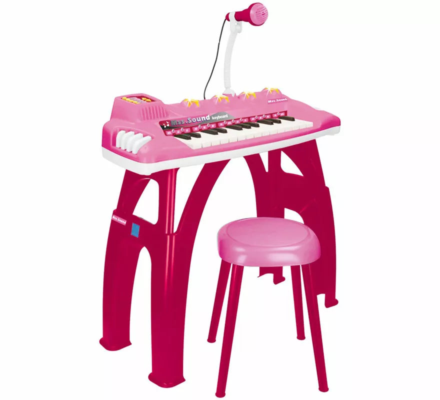 Translation missing: pt-PT.Teclado Electrónico electrónico de 25 Teclas, con Luces rosa para niña