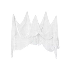 Tecido branco com efeito desgastado 70x210 cm