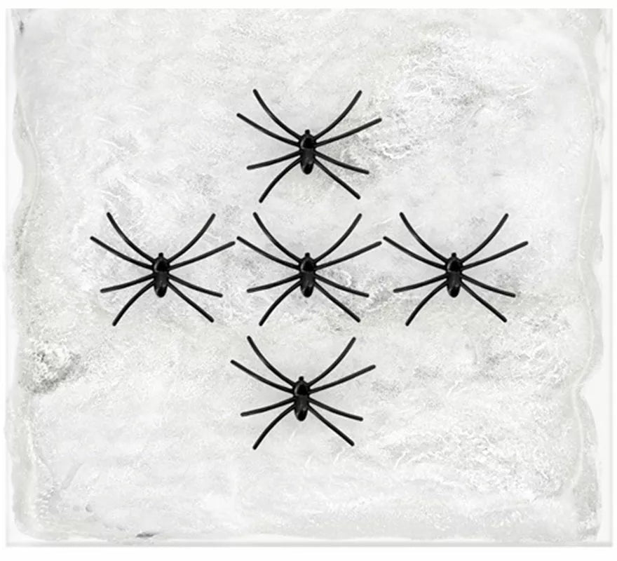 Translation missing: pt-PT.Telaraña blanca de 100 g con 5 Arañas