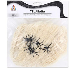 100g de teia de aranha branca envelhecida