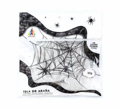 Teia de aranha com aranhas de 20 g em diversas cores