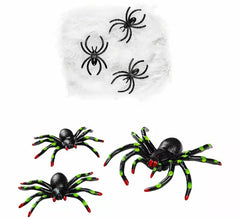 50g Teia de Aranha com 3 Aranhas
