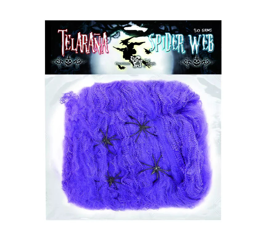 Translation missing: pt-PT.Telaraña de 50 gr con 4 Arañas de colores surtidos
