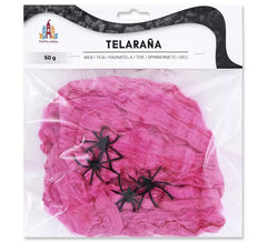 50g de teia de aranha fúcsia