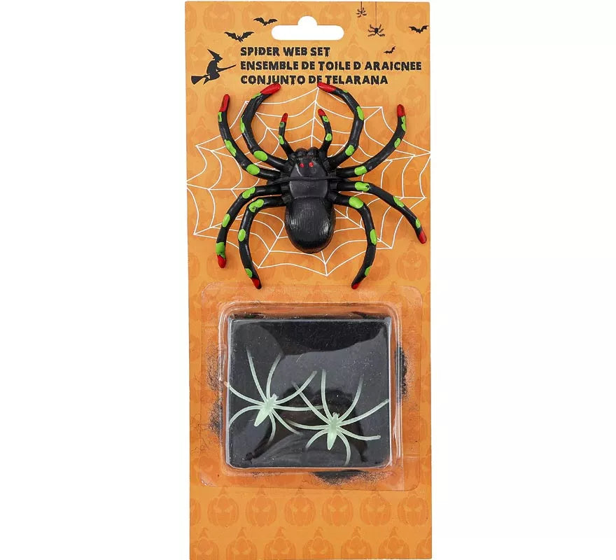 Translation missing: pt-PT.Telaraña negra con Arañas