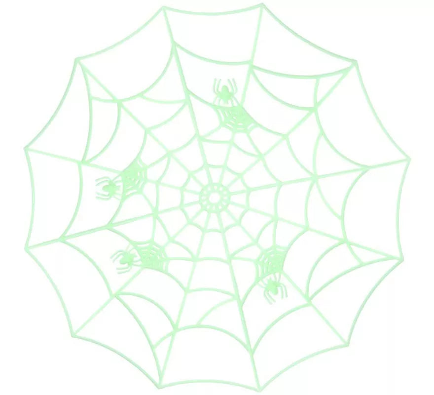 Telaraña Rígida verde de 60.5 cm
