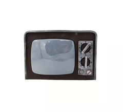 TV quebrada com luz e som