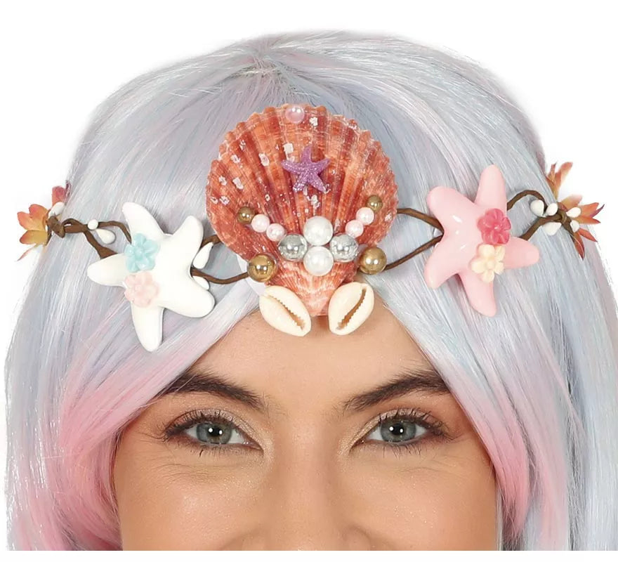 Translation missing: pt-PT.Tiara de Conchas y Estrellas Marinas