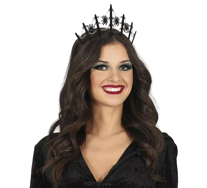 Translation missing: pt-PT.Tiara Metálica de Arañas negras
