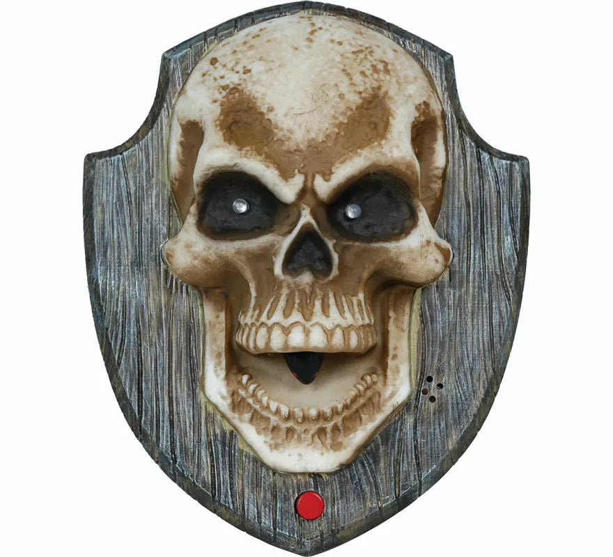 Translation missing: pt-PT.Timbre Calavera con Luz, Sonido y Movimiento de 19x15 cm