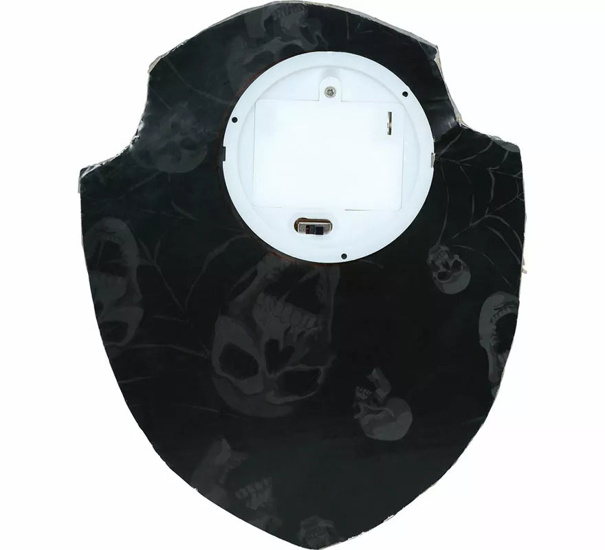 Timbre Calavera con Luz, Sonido y Movimiento de 19x15 cm