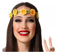 Cocar de flores margaridas