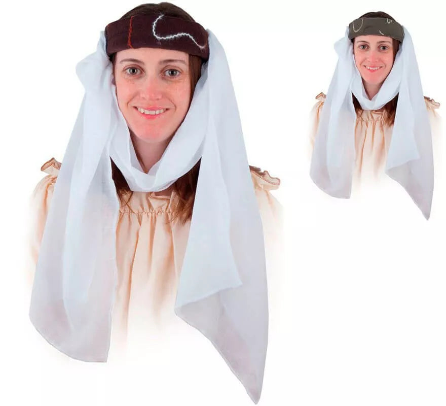 Translation missing: pt-PT.Tocado Medieval con Bordado en varios colores