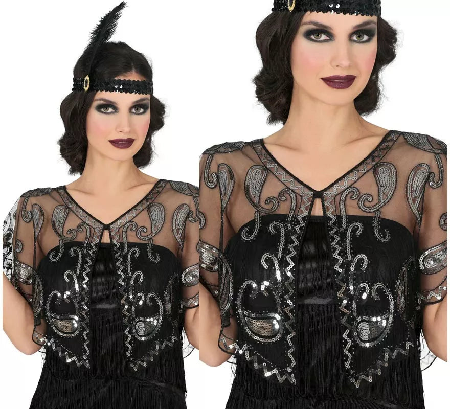Translation missing: pt-PT.Top Charleston Transparente con Lentejuelas para mujer