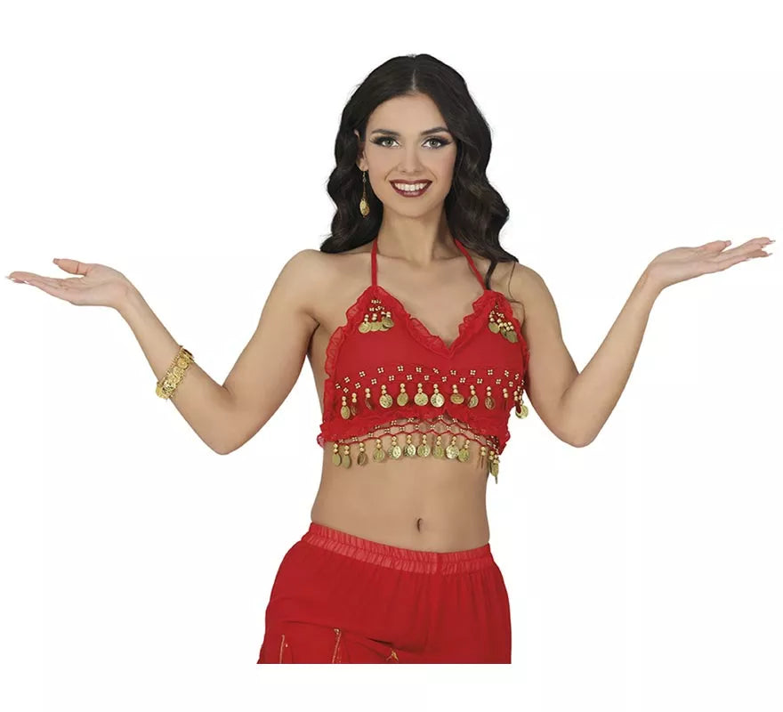 Translation missing: pt-PT.Top de Monedas rojo para mujer