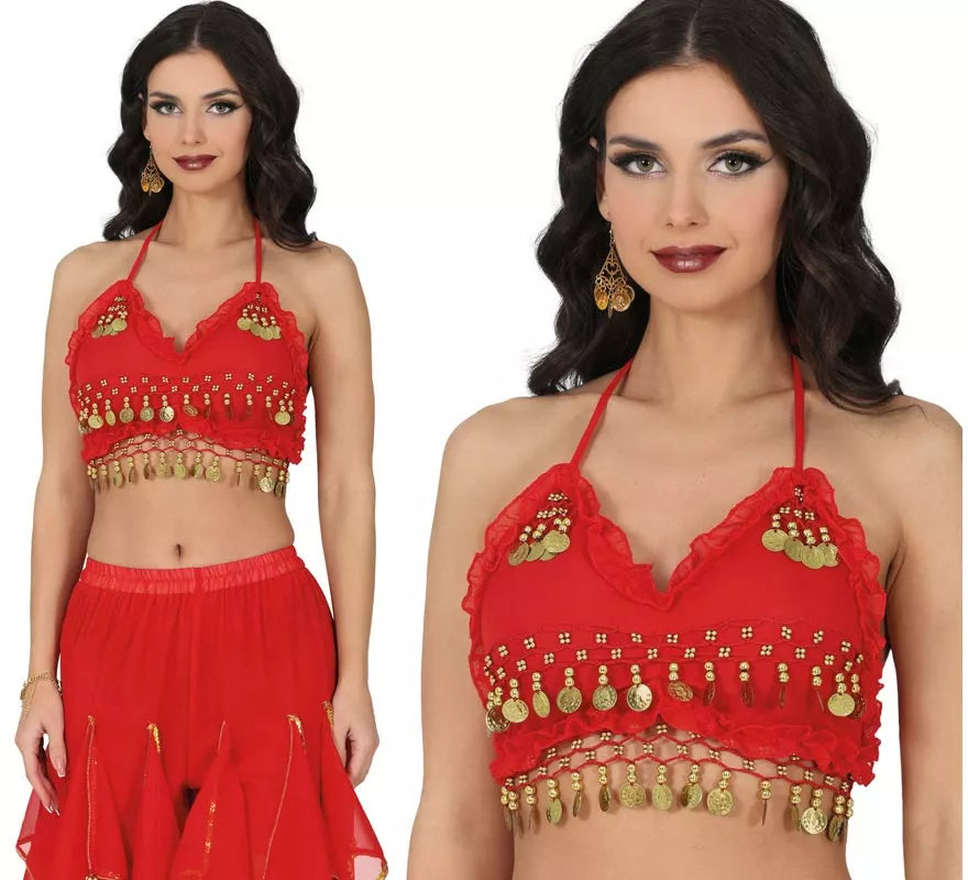 Translation missing: pt-PT.Top de Monedas rojo para mujer