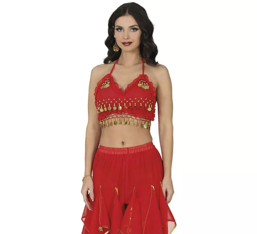 Translation missing: pt-PT.Top de Monedas rojo para mujer