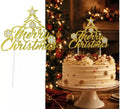 Topper dorado de Feliz Navidad para Tarta de 16x24 cm