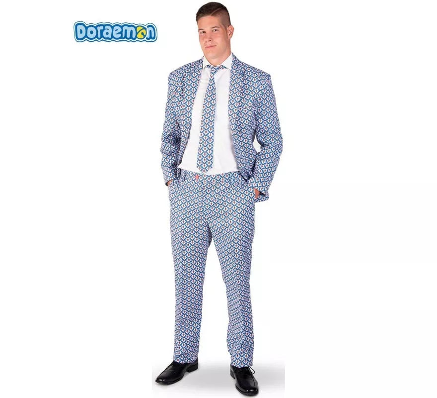 Translation missing: pt-PT.Traje Divertido de Doraemon azul para hombre