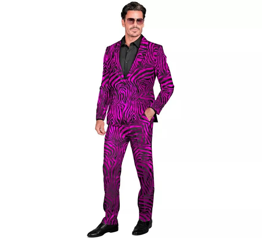 Translation missing: pt-PT.Traje Divertido de Fiesta animal print púrpura para hombre