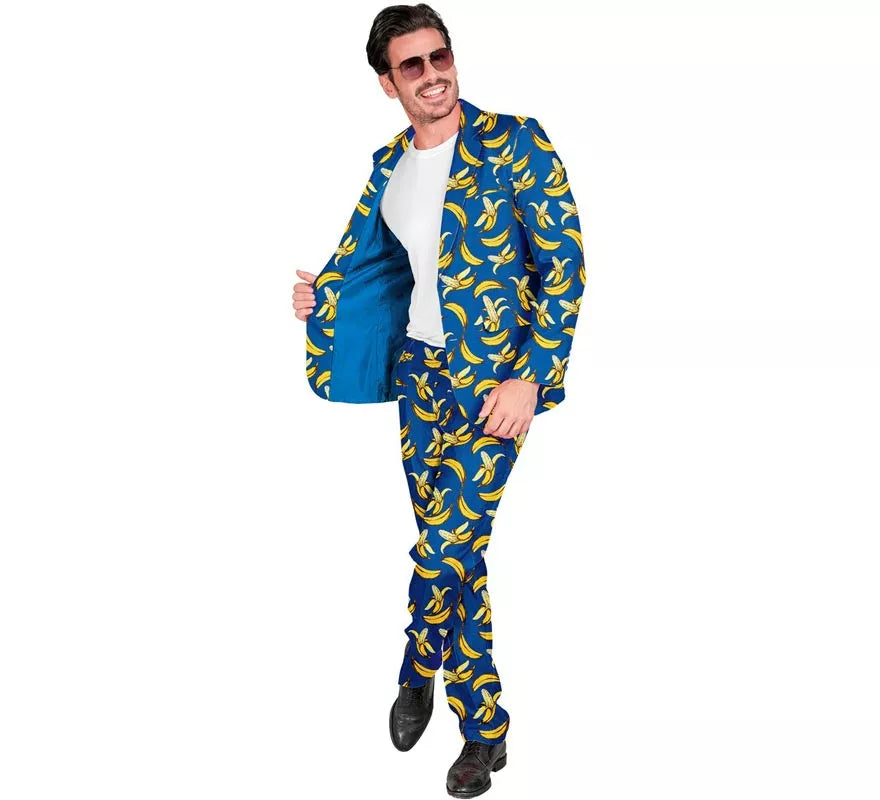 Translation missing: pt-PT.Traje Divertido de Fiesta azul Banana para hombre
