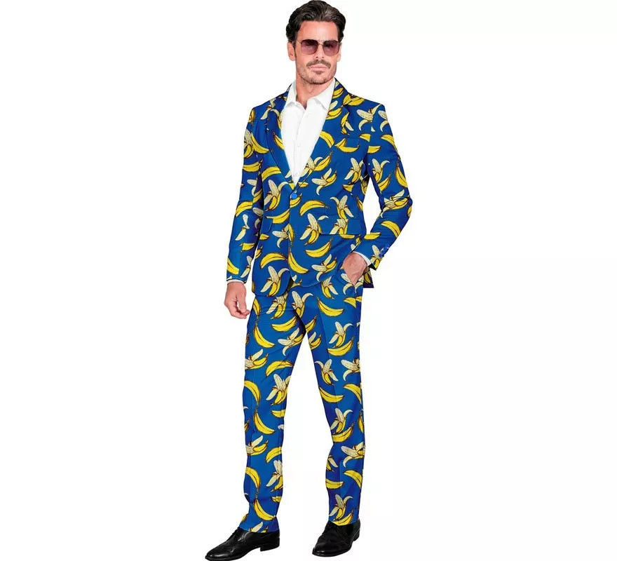 Translation missing: pt-PT.Traje Divertido de Fiesta azul Banana para hombre