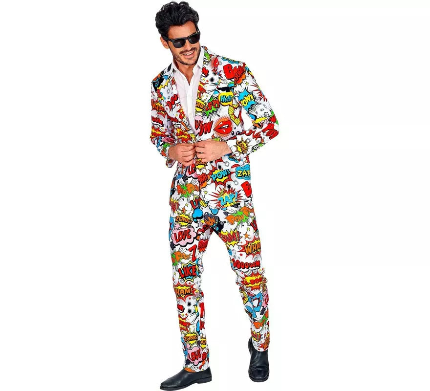 Translation missing: pt-PT.Traje Divertido de los años 60 Arte Pop para hombre