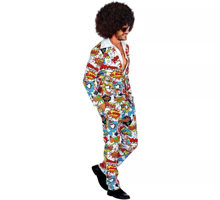 Translation missing: pt-PT.Traje Divertido de los años 60 Arte Pop para hombre