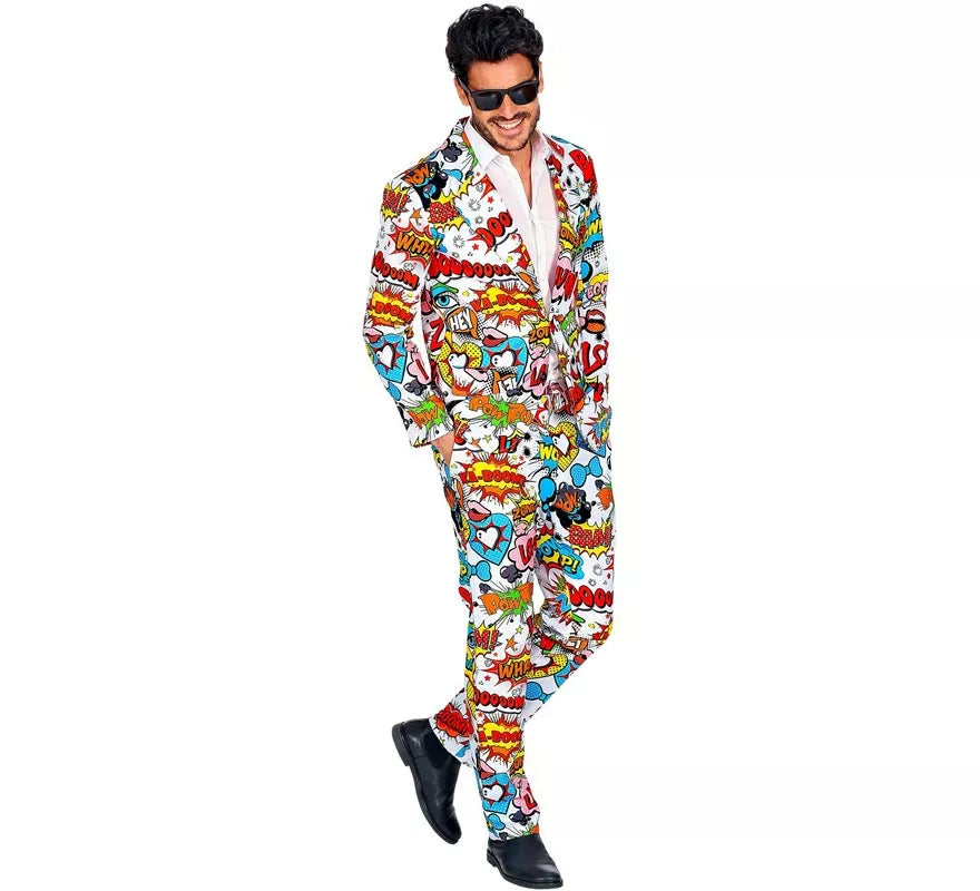 Translation missing: pt-PT.Traje Divertido de los años 60 Arte Pop para hombre
