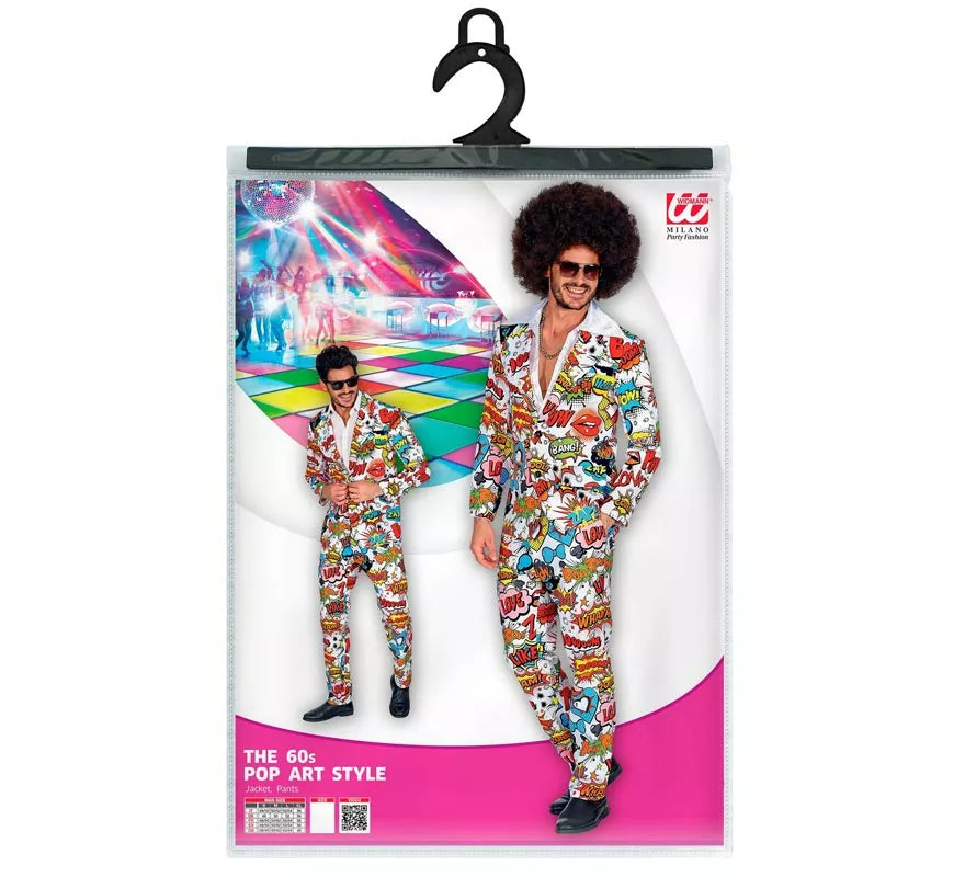 Translation missing: pt-PT.Traje Divertido de los años 60 Arte Pop para hombre