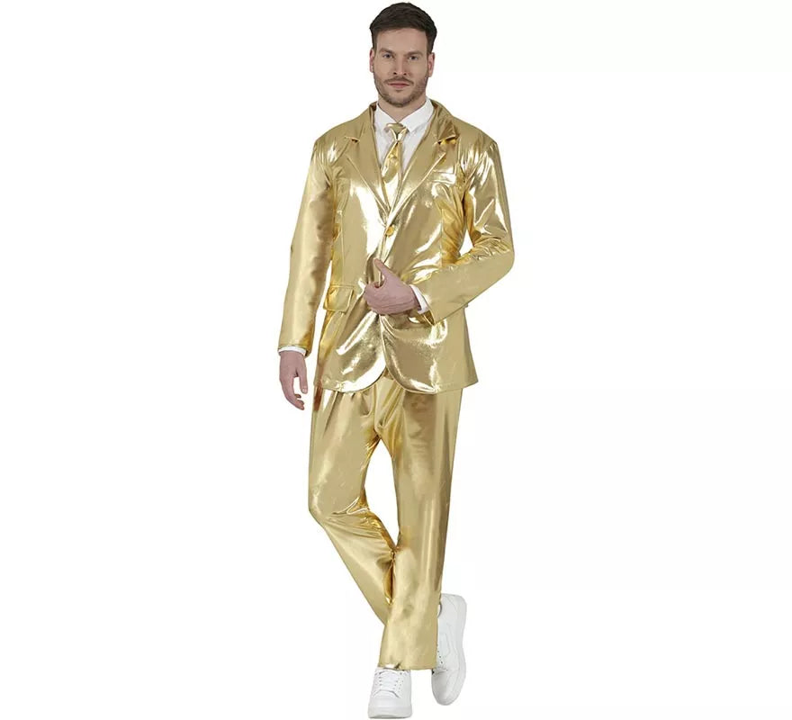 Translation missing: pt-PT.Traje Divertido dorado para hombre