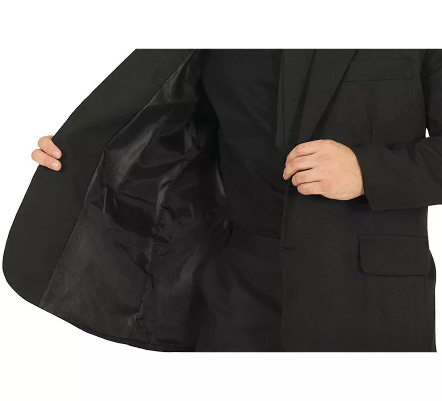 Translation missing: pt-PT.Traje Divertido negro mate para hombre