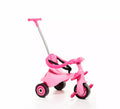 Triciclo infantil rosa con Bandeja y Palo