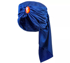 Ali Baba Turbante Azul com Pedra Preciosa