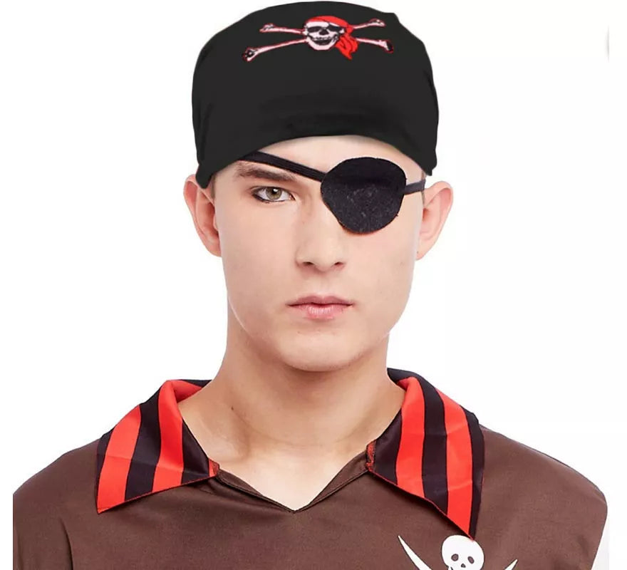 Translation missing: pt-PT.Turbante de Pirata con calavera adulto en colores surtidos