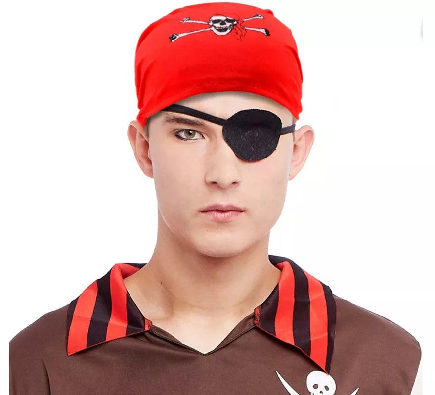 Translation missing: pt-PT.Turbante de Pirata con calavera adulto en colores surtidos