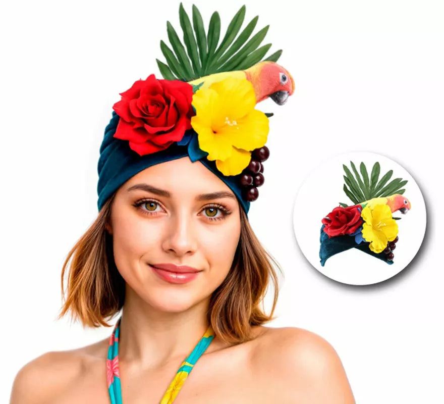 Translation missing: pt-PT.Turbante de Rumbera Tropical con Flores