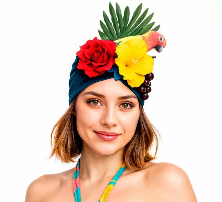 Translation missing: pt-PT.Turbante de Rumbera Tropical con Flores