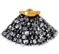 Tutu Halloween Prata 40 cm para mulher