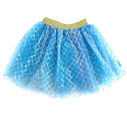 Tutú Azul Reticulado de 40 cm