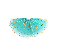 Tutú com Bolas Douradas 40 cm em várias cores