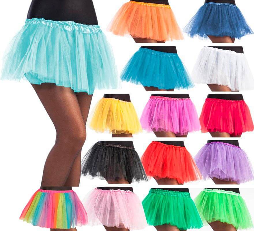 Translation missing: pt-PT.Tutú de 30 cm de largo en varios colores para niña