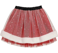 Tutu de Mamãe Noel infantil 30 cm